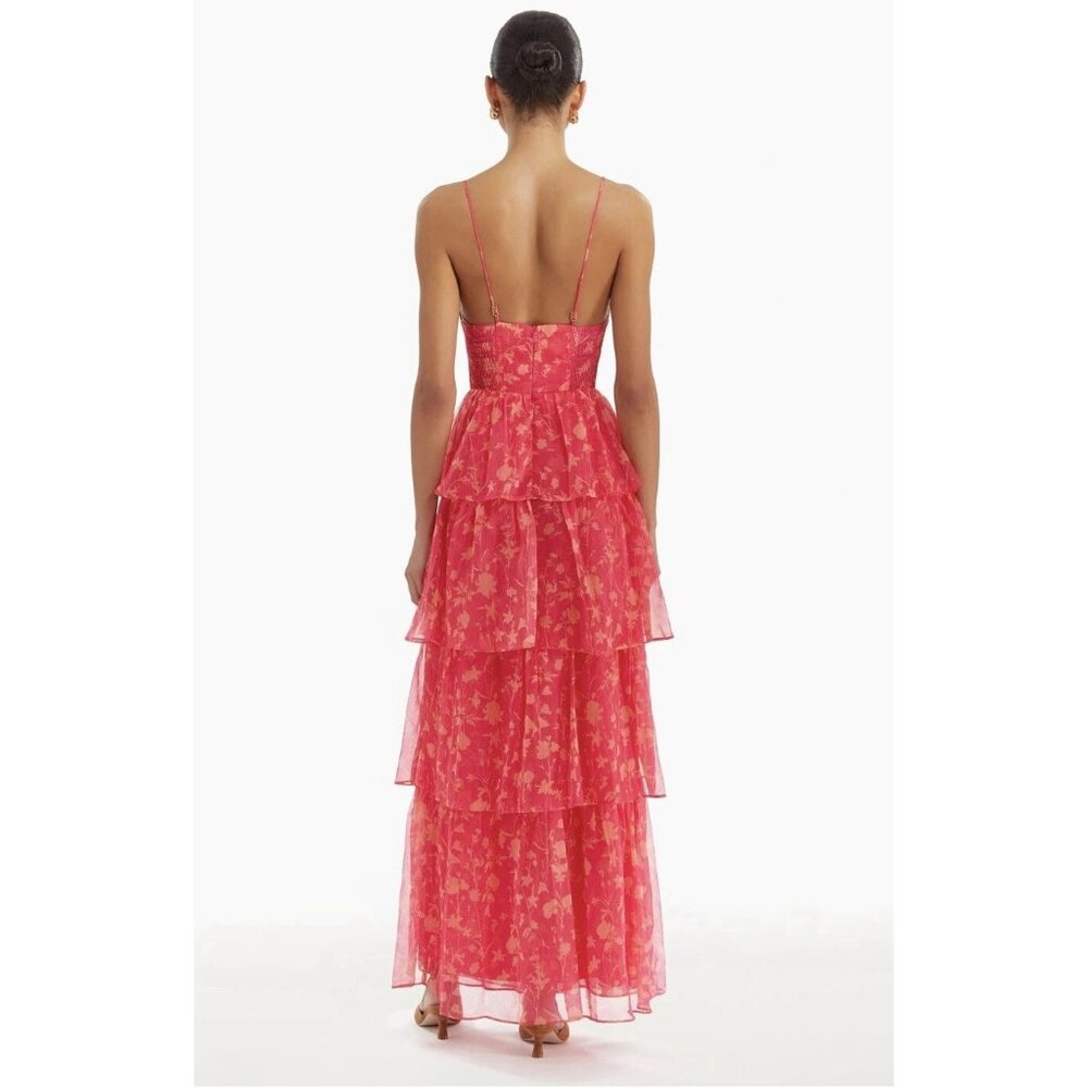 Amanda Uprichard Thaddea Maxi Dress in Brookeside Medium New Womens Gown - Picture 13 of 15
